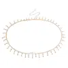 Joias de Moda Europeias e Americanas Transfronteiriças, Corrente de Cintura Simples com Franjas e Lantejoulas em Camadas, Corrente de Corpo Sexy para Bikini de Praia