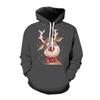 2021 Nuevo de Moda Dibujos Animados Navidad Moda Impresión Digital 3D Sudadera con Capucha Casual para Hombres y Mujeres