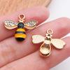 Mezcla de 20 colgantes de aleación DIY con forma de gota de aceite, accesorios de joyería, colgante de abeja, insecto, animal, pulsera, llavero, collar.