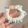Goma para el pelo satinada floral Maillard para mujer, alta elasticidad, liga para el pelo duradera que no daña el cabello, accesorio elástico para el pelo