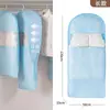 Capa de proteção contra poeira para roupas, saco de proteção contra poeira para jaquetas de pelo e plumas, saco de armazenamento de roupas comprimido visível, cabide para terno de uso doméstico