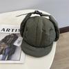 Corea del Sur Dongdaemun Nuevo plumón algodón moda sombrero Lei Feng para hombre y mujer otoño e invierno cálido protección para las orejas a prueba de frío sombrero de aviador