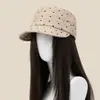 Sombrero de Montar Plisado de Lunares Estilo Coreano para Mujer, Nuevo Versátil de Primavera y Otoño, Boina Adelgazante, Elegante Gorra de Periódico, Boina de Pintor