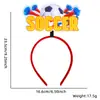 Decoración para Fiesta Temática de Fútbol Accesorios Abanicos Fans Copa del Mundo Diademas para Animar Llama de Fútbol Diademas de Fútbol