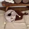 Cachecol Floral de Boneca para Crianças Outono e Inverno à Prova de Vento Cachecol Quente para Pescoço de Meninas Tricotado Espessado Cobertura de Pescoço Cachecol Triângulo para Bebê