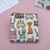 Bolsa de Armazenamento de Absorventes Higiênicos Estilo Coreano para Estudantes Repelente à Água Fofa Desenho Animado Bolsa para Batom Carteira de Motorista