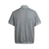 Yidao Vintage 2026 Verano Nuevo Retro Estilo Old Money Color Sólido Trenzado Minimalista Tejido Camisa Polo Manga Corta Hombre