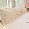 Funda de almohada larga doble para parejas, lavable, para núcleo de almohada extra largo de 1,5 m más funda de almohada para almohadas largas de 1,2 m a 1,8 m