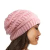 Europa y Estados Unidos transfronterizos cálido suave elástico gorro de punto sin pompón calavera adulto gorro de esquí sin forro gorro de pelo gorro de anillo