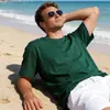 Camisetas de Algodón para Hombre en Múltiples Colores, Mangas Cortas que Absorben la Humedad, Camisetas de Algodón Cómodas y Amigables con la Piel, Descuentos por Compra al por Mayor, Venta al por Mayor de Fábrica