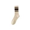 Calcetines de primavera y otoño para mujer calcetines largos de algodón a juego de colores calcetines de doble aguja absorbentes del sudor desodorantes transpirables medias deportivas para mujer al por mayor
