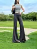 Pantalones de chándal acampanados Chanlan estilo coreano otoño 2026 nuevos, ajustados, casuales, con caída, adelgazantes, para yoga