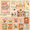 Pegatinas de Anatomía de Alimentos Estilo Vintage Pegatina Decorativa para Planificador de Postres Estilo Ins Japonés Tutorial