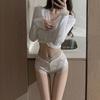 Brilhante Emocional * Novo Estilo Japonês Sexy Renda Lingerie Feminina Cintura com Diamantes Brilhantes Versátil de Alta Qualidade Respirável Calcinha de Quadril