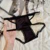 Calcinhas de Renda e Cetim Estilo Francês Luxo Leve Femininas Tamanho Plus Sexy Vazadas Puro Desejo Afinam o Quadril Cintura Média para Mulheres