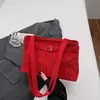 Bolso Tote de Gamuza con Letras Personalizadas, Simple Elegante, para el Trayecto Diario de la Mujer, Bolso de Hombro Moderno y con Estilo, Gran Capacidad