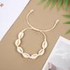Nueva Pulsera de Concha para Surf de Playa de Amazon Pulsera de Concha Natural Tejida a Mano Fábrica de Joyería Transfronteriza