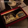 Artículos de regalo personalizados para monumentos culturales y turísticos de la ciudad y festividades: portalápices de madera maciza, luz de noche de acrílico, medidor de temperatura y humedad