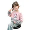 Sudadera para niña, ropa infantil con degradado para primavera y otoño, nuevo estilo 2026, top de manga larga a la moda para niñas
