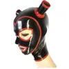 Máscara de Látex para Adultos Máscara Sexy Capucha de Goma Capucha de Cosplay Accesorios de Halloween (Excluyendo pelucas