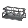 Suporte para Esponja Rack de Armazenamento para Pia Organizador de Cozinha Rack para Panos Caixa de Armazenamento para Pano de Prato Drenante Organizador de Bancada de Banheiro