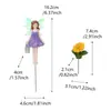 Nuevo producto transfronterizo: Estatua de Niña Regando Flores, Jardín de Micro Paisaje, Hada Luminosa, Decoración de Bonsái, Artesanías de Resina