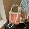 Bolso de Mano de Lona de Mezclilla para Mujer 2026 Nuevo Ligero Lujo Nicho Gama Alta Bolso Cubo de Hombro Único