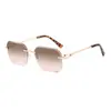 Gafas de Sol Futuristas Sin Montura para Hombres y Mujeres, Protección UV, Elegantes para Ciclismo y Conducir
