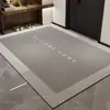 Tapete de veludo de laço simples com sensação de luxo, capacho para porta de entrada, tapete para sala de estar resistente à sujeira e ao desgaste, tapete para mesa de centro, pode ser usado para cabelo