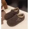 Zapatos Birkenstock Completamente Cubiertos de Venta Caliente 2026 Invierno Nuevo Fieltro de Lana Birkenstock con Forro Polar Deslizables Hebilla Felpa Piel Zapatos de Algodón