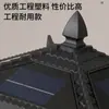 Iluminación Solar de Patio Estilo Chino para Postes de Puerta de Villa, Luces Solares de Pilar para Valla de Proyecto de Parque Estilo Chino