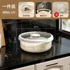 Recipiente de arroz selado transparente transfronteiriço para cozinha doméstica, grande capacidade, à prova de insetos e à prova de umidade, caixa de armazenamento de arroz, recipiente de armazenamento de arroz de grau alimentício