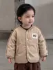 Conjunto de Invierno para Niños Estilo Coreano 90 Plumón de Pato Blanco Chaqueta de Plumón Pantalones Largos Forrados de Polar para Niño Pequeño Conjunto de Tres Piezas Capa Base