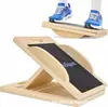 Tabla de estiramiento extensible de madera maciza transfronteriza Tabla de estiramiento de entrenamiento ajustable Equipo de ejercicio y fitness Pedal de equilibrio para rehabilitación de pantorrillas