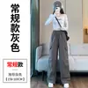 Calça Cargo Preta Estilo Americano Feminina Primavera Outono 2026 Novo Estilo Streetwear Cool Calças Jogger Casuais Esportivas para Caminhada Perna Larga