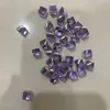 Agite o som rede de mão rápida vermelha plana três-dimensional quadrado prego broca brincos material de produção cristal vidro Broca quadrada cor colorida