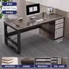 Escritorio de Oficina Estación de Trabajo Sencilla Combinación Moderna de Escritorio y Silla de Oficina Escritorio de Jefe Banco de Trabajo para Personal Escritorio para Computadora de Escritorio
