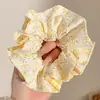 Goma para el pelo floral respetuosa con el cabello 2026 Nuevo estilo Estilo perezoso Lazo para el pelo Anillo para el pelo de estilo coreano elegante para mujer