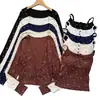 9129# Camiseta de Manga Larga con Cuello Cuadrado Floral Capa Base para Mujer Otoño Invierno 2025 Nuevo Diseño Sensación Nicho Adelgazante Favorecedor Ropa