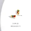 Colgante de Peces Dorados Koi de Buena Suerte en Oro de Arena Vietnamita de Larga Duración con Agujero para Accesorios DIY Cuerda para Pulseras