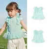 BalaoneBalabala Camiseta de Manga Corta para Bebé Top para Niñas Estilo Nuevo 2026 Exquisito y Dulce