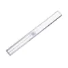 Luz Nocturna de Inducción con Doble Fila de Bombillas, Luz para Gabinete con Detección de Cuerpo Humano de Pantalla Completa, Tira de Luz LED Recargable, Luz para Dormitorio, Detección Inteligente