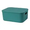 Caja de Almacenamiento para Juguetes Caja de Almacenamiento de Plástico para el Hogar Cesta para Ropa en Armario con Tapa Snacks Caja de Almacenamiento para Sala de Estar Caja Organizadora