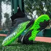 Dropshipping Amazon transfronteiriço de novos tênis de futebol masculinos, de cano alto, com travas longas e travas curtas, para tênis esportivos de treinamento para adolescentes e meninos