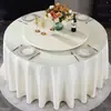 Mantel de Hotel Impermeable, Resistente al Aceite, Resistente al Calor, Mantel sin Lavado, Mantel Individual para Mesa de Comedor, Mesa Redonda Grande de Restaurante, Mantel Especial para Mesa de Banquete de Hotel