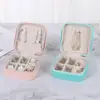 Caja de almacenamiento de joyería coreana spot caja pequeña para anillos pendientes caja de joyería caja de joyería portátil de viaje al por mayor