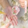 [Qianli] Bolsita Bordada, Colgante de Bolsita de Cuello de Osmanthus, Bolsita de Flor de Durazno, Doce Dioses de las Flores, Accesorios de la Dinastía Han al por Mayor