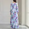Sitio independiente europeo y americano transfronterizo de Amazon, nuevos vestidos estampados elegantes y con estilo para mujer europeos y americanos, primavera/verano