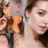 Pendientes europeos y americanos simples de línea redonda quirúrgica 316L transfronterizos hipoalergénicos para hombres y mujeres de acero inoxidable para cartílago, oreja, hebilla, joyería para piercing