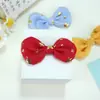Nuevo moño pequeño con estampado dorado, adorno de estrella de cinco puntas, accesorio para ropa, accesorio de decoración para muñecas, accesorio para moño DIY